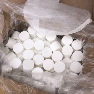 Alternative view of White Plastic Cosmetic Cream Jar with Screw Lid